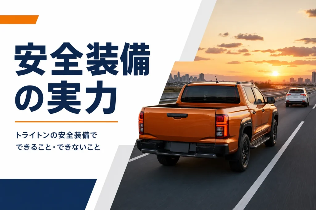 高速道路を走るトライトンのイメージ