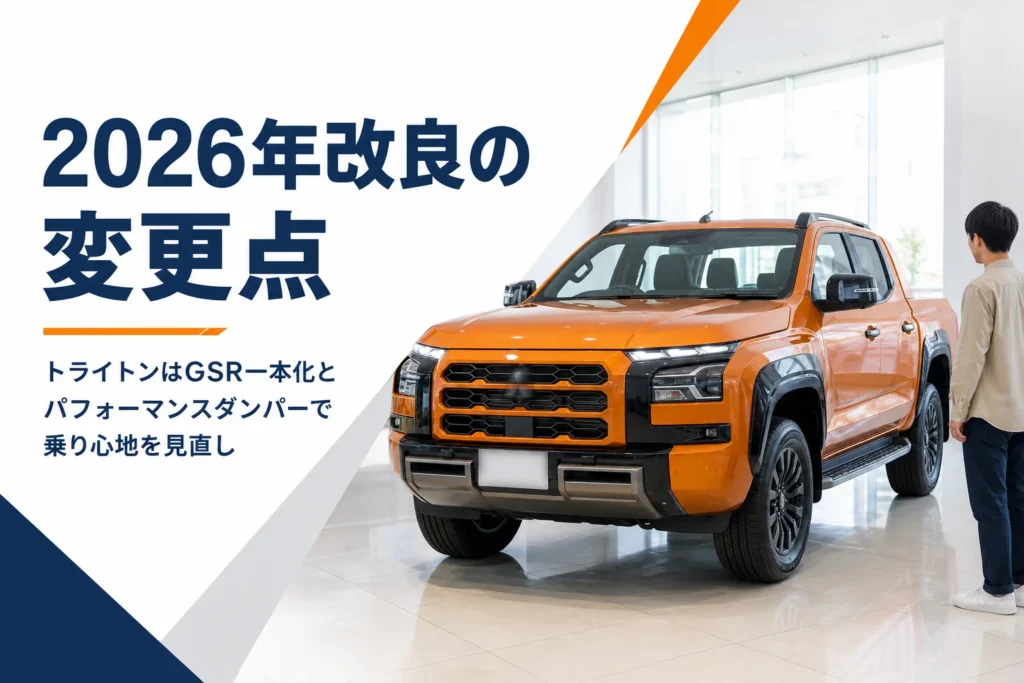 ショールームに展示されたピックアップトラックのイメージ