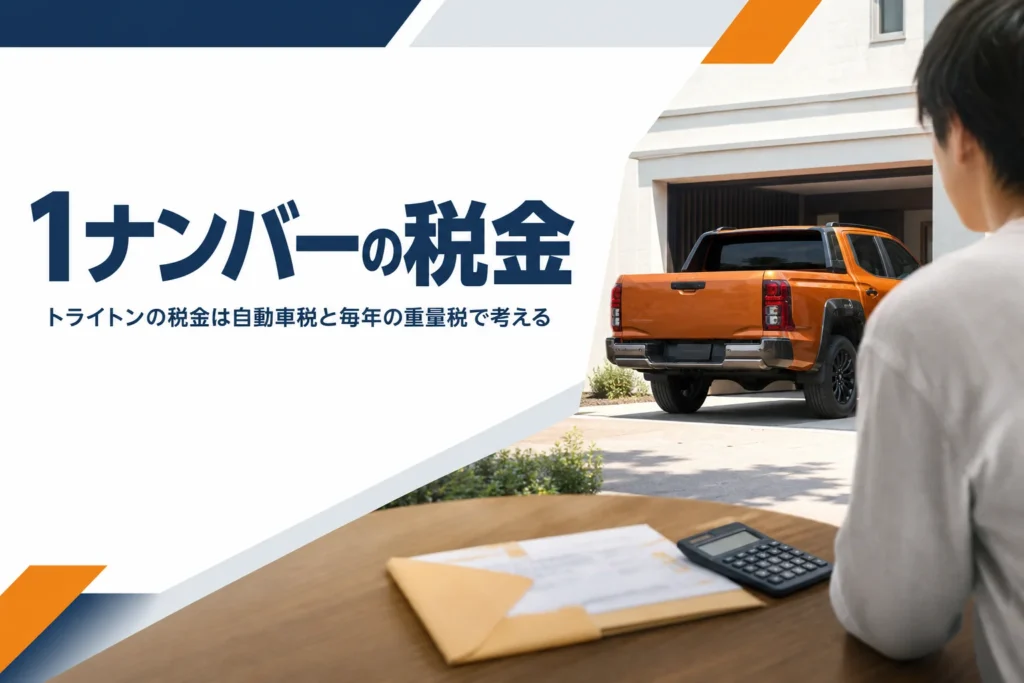 トライトンの税金を計算するイメージ
